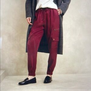 Banana Republic Pink / Red Jogger Pants